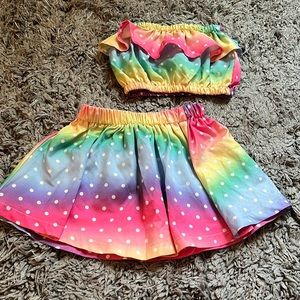 Colorful skirt set